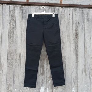 POLO RALPH LAUREN Black Brooke Skinny Chino Boating Pants Womens Sz 4